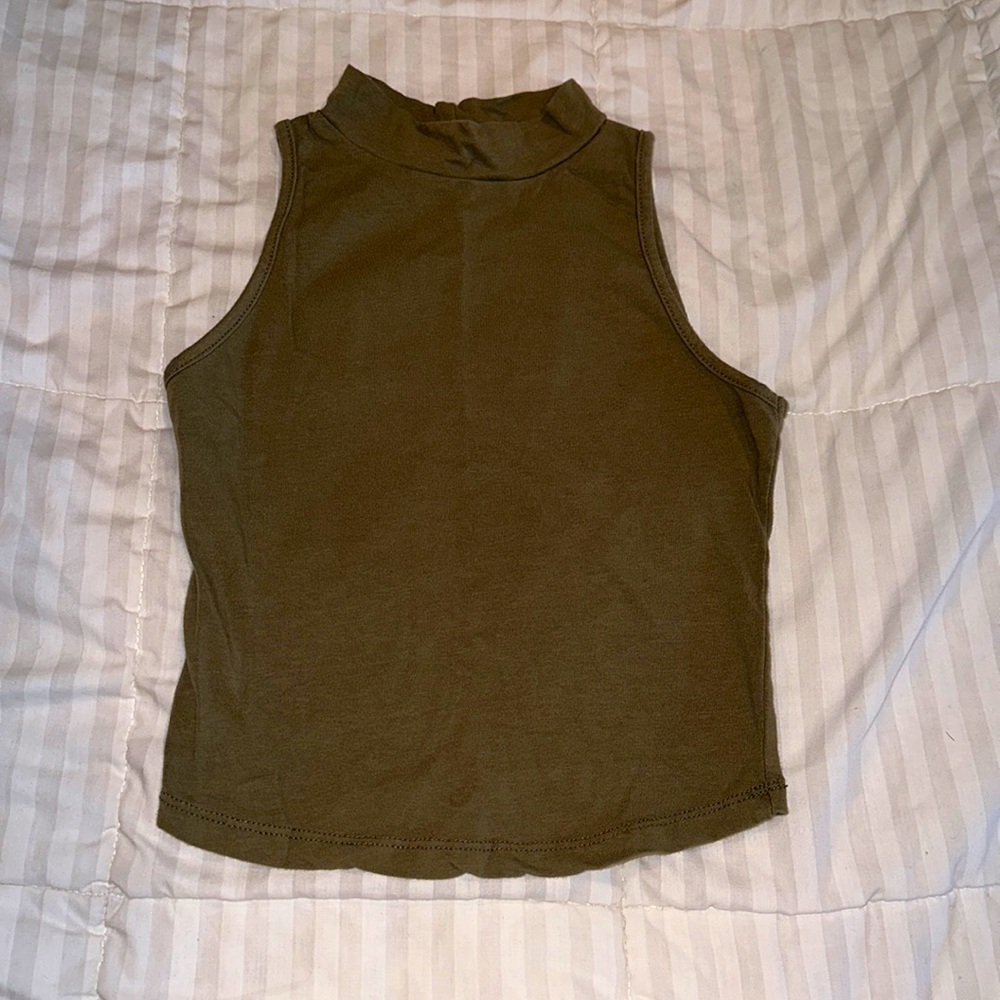 Olive crop top